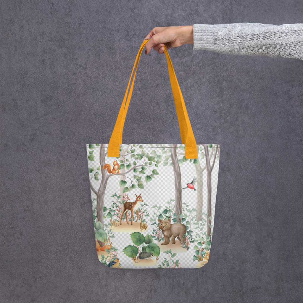 Watercolour Woodlands Nature Tote bag unisex