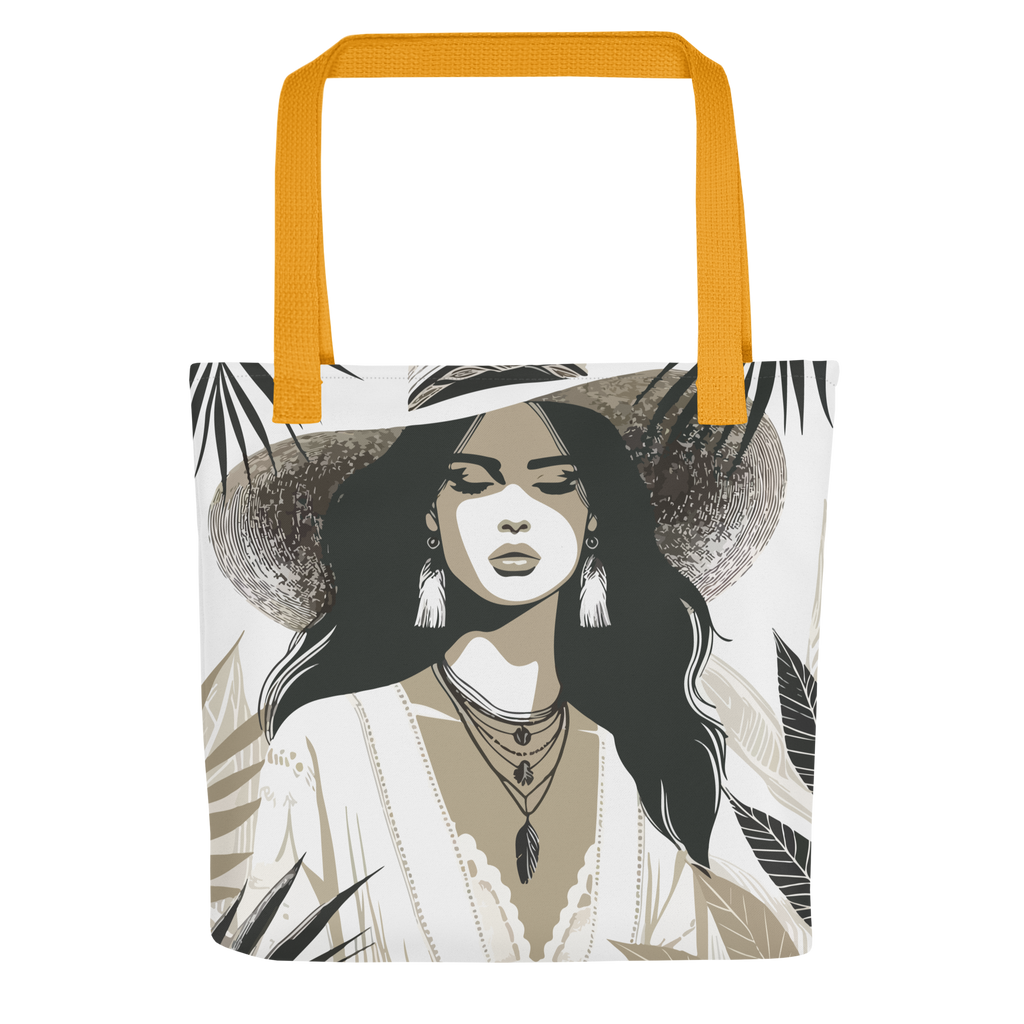 Lady in Hat tote bag
