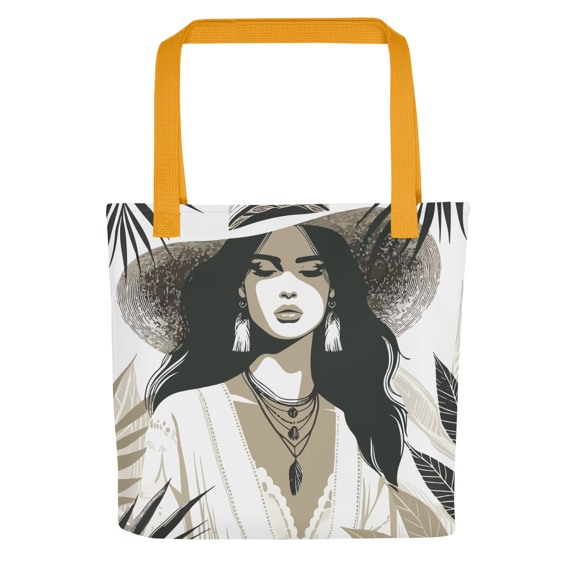 Lady in Hat tote bag