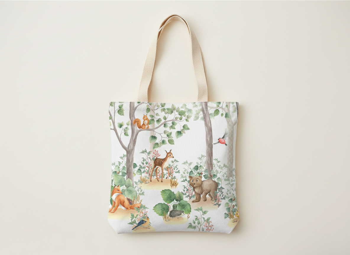 Woodland Animals Tote bag