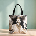 Lady in Hat tote bag