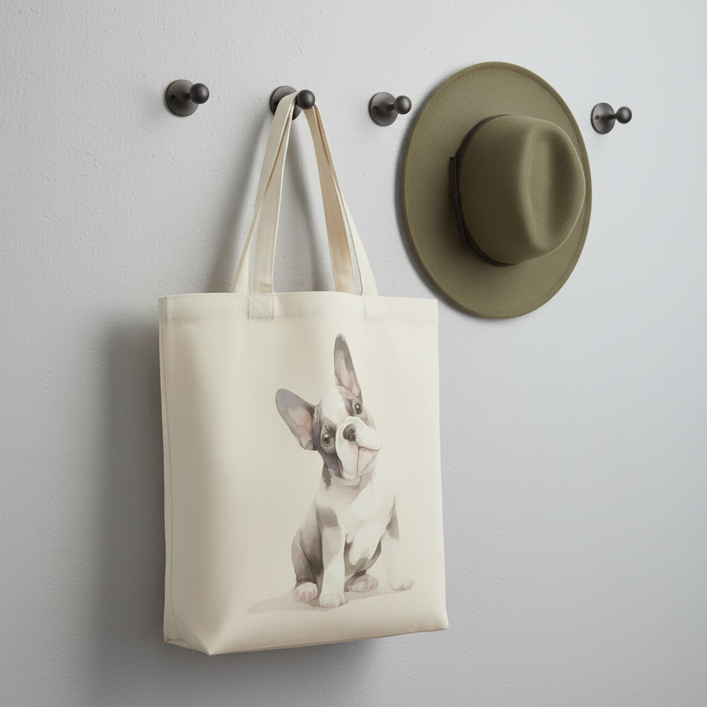 French Bulldog puppy Tote bag