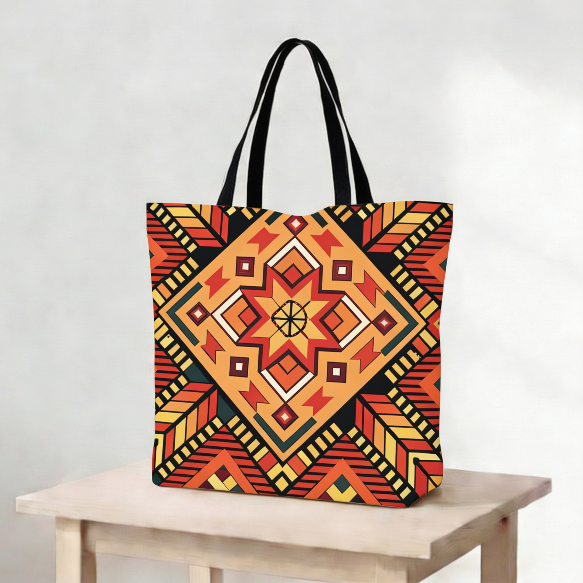 Bright and Bold Geometric Tote bag