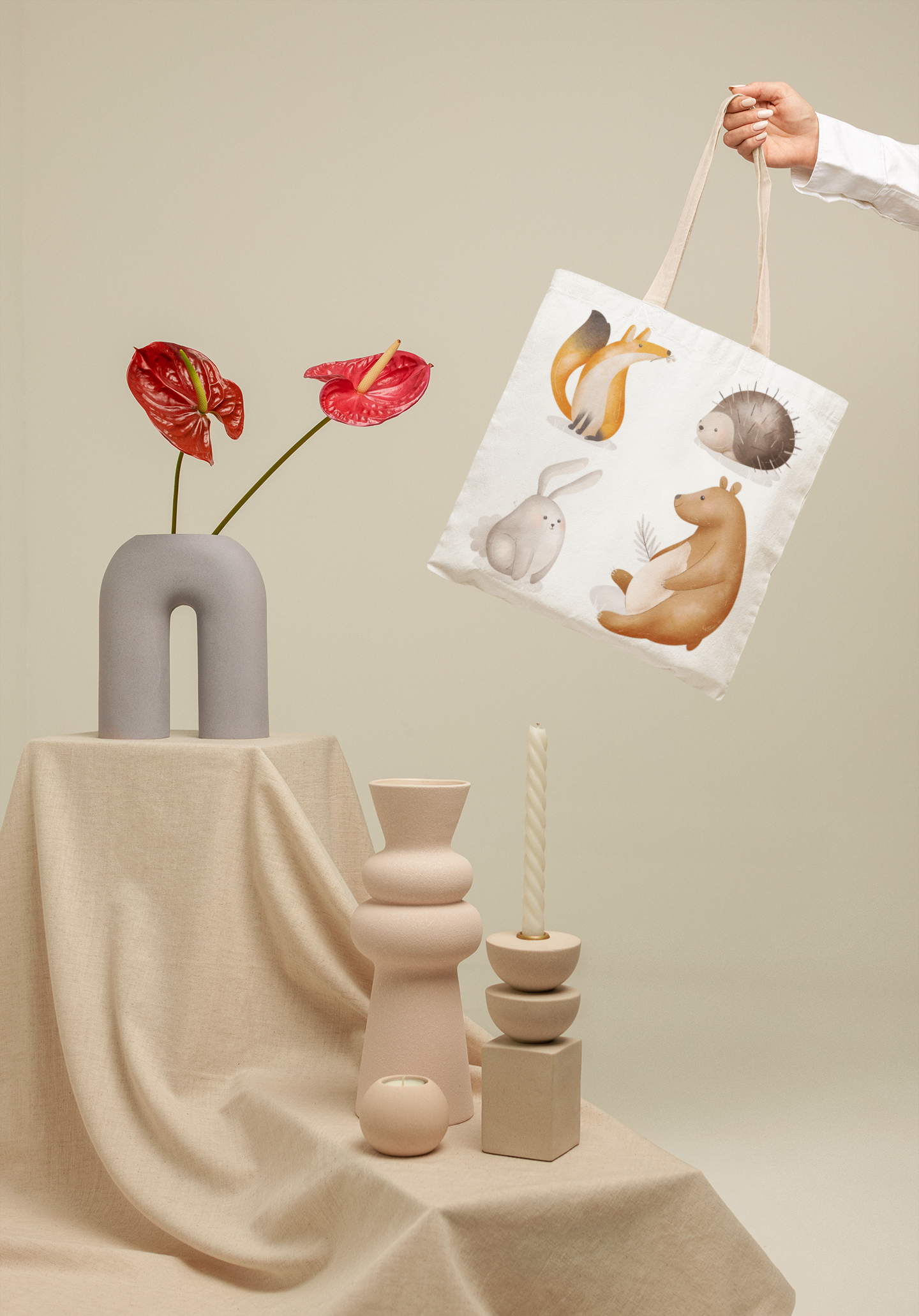 Nature Wild Animals Tote Bag