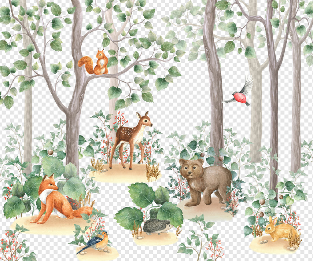 Woodland Animals Tote bag