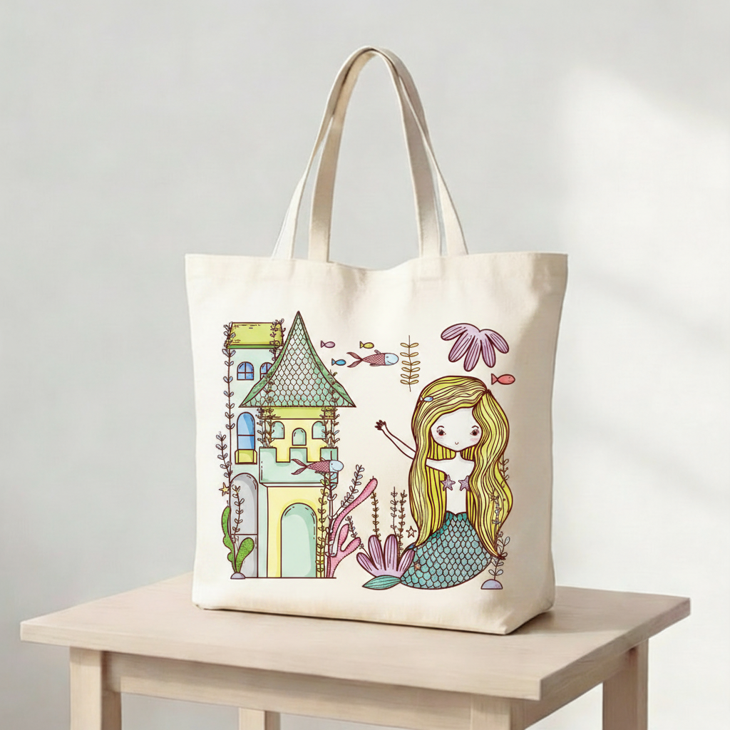 Mermaid Doodle Tote bag