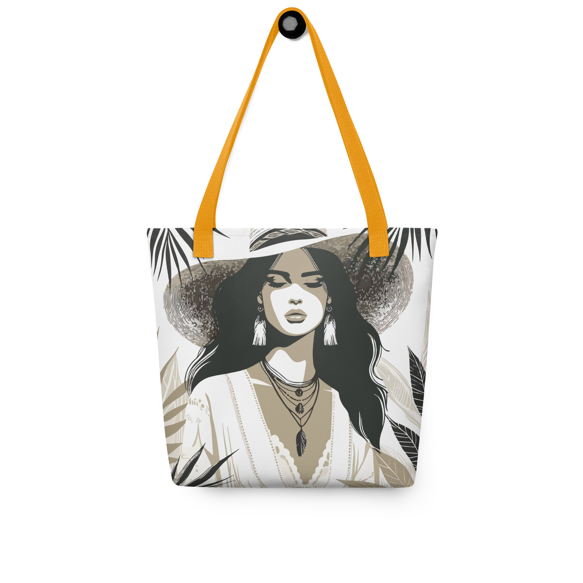 Lady in Hat tote bag