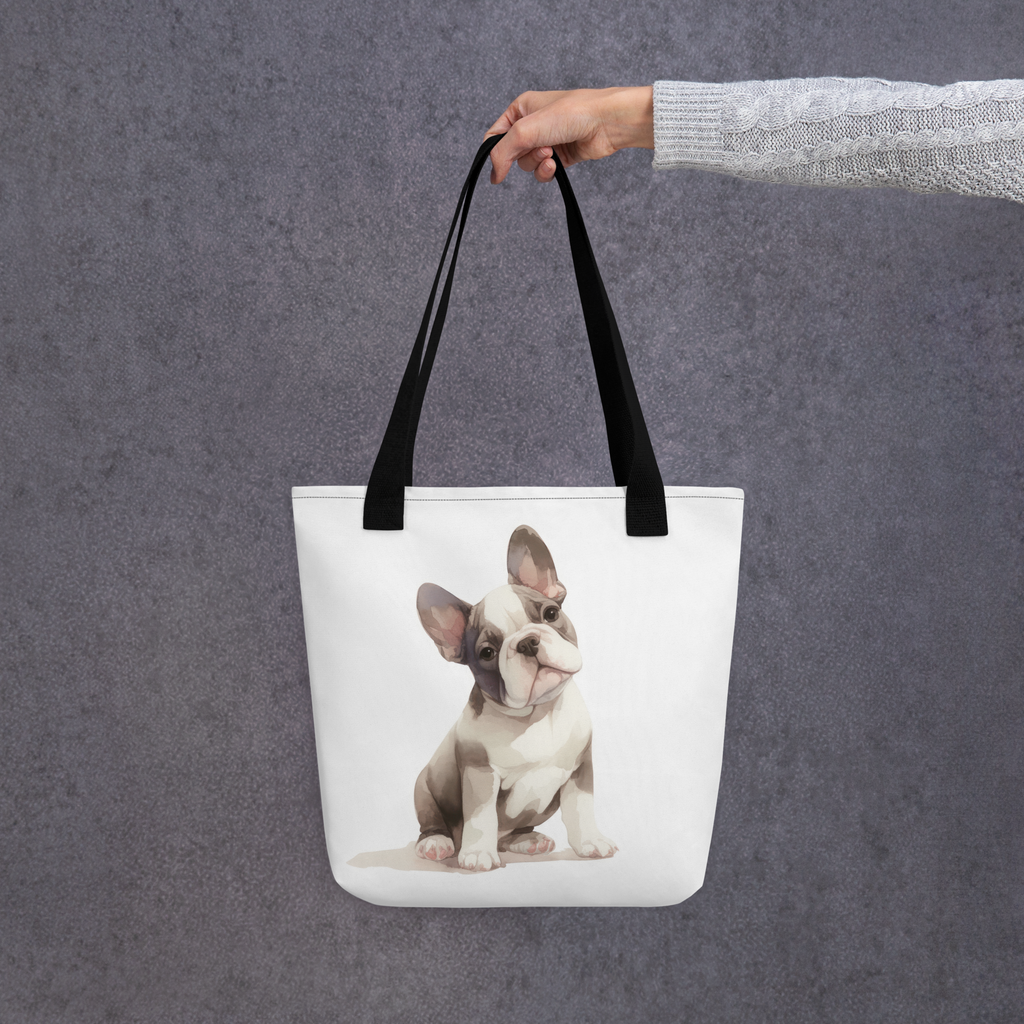French Bulldog puppy Tote bag