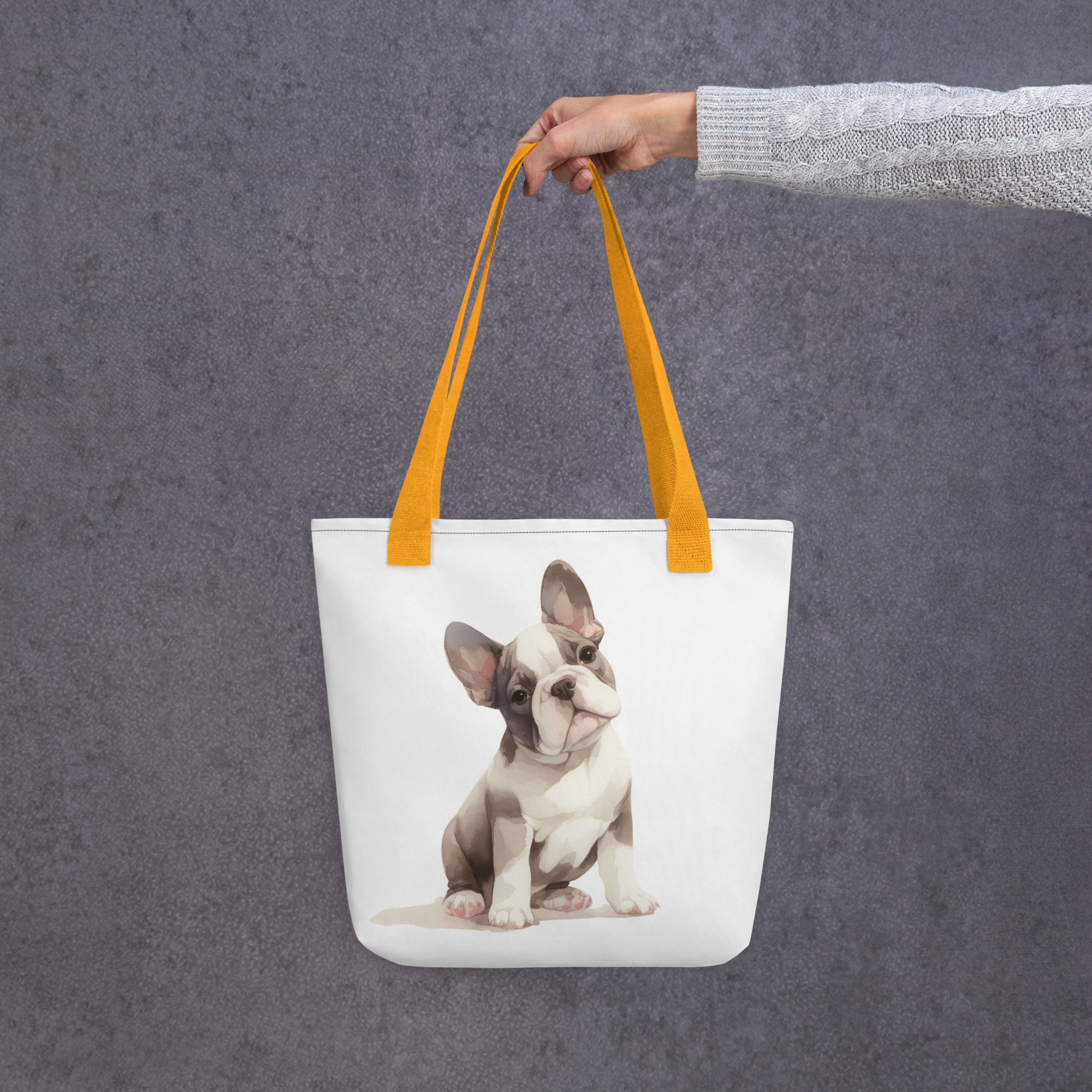 French Bulldog puppy Tote bag