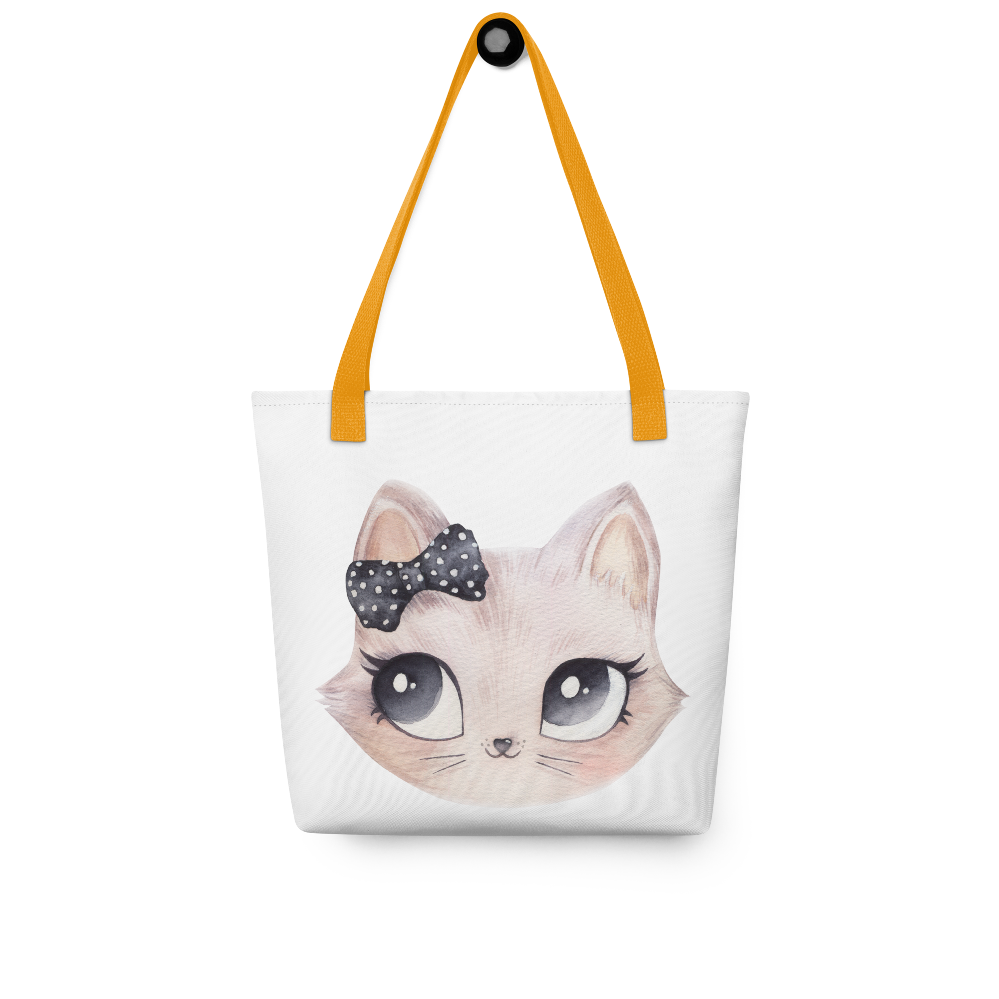Cat with bow Tote bag