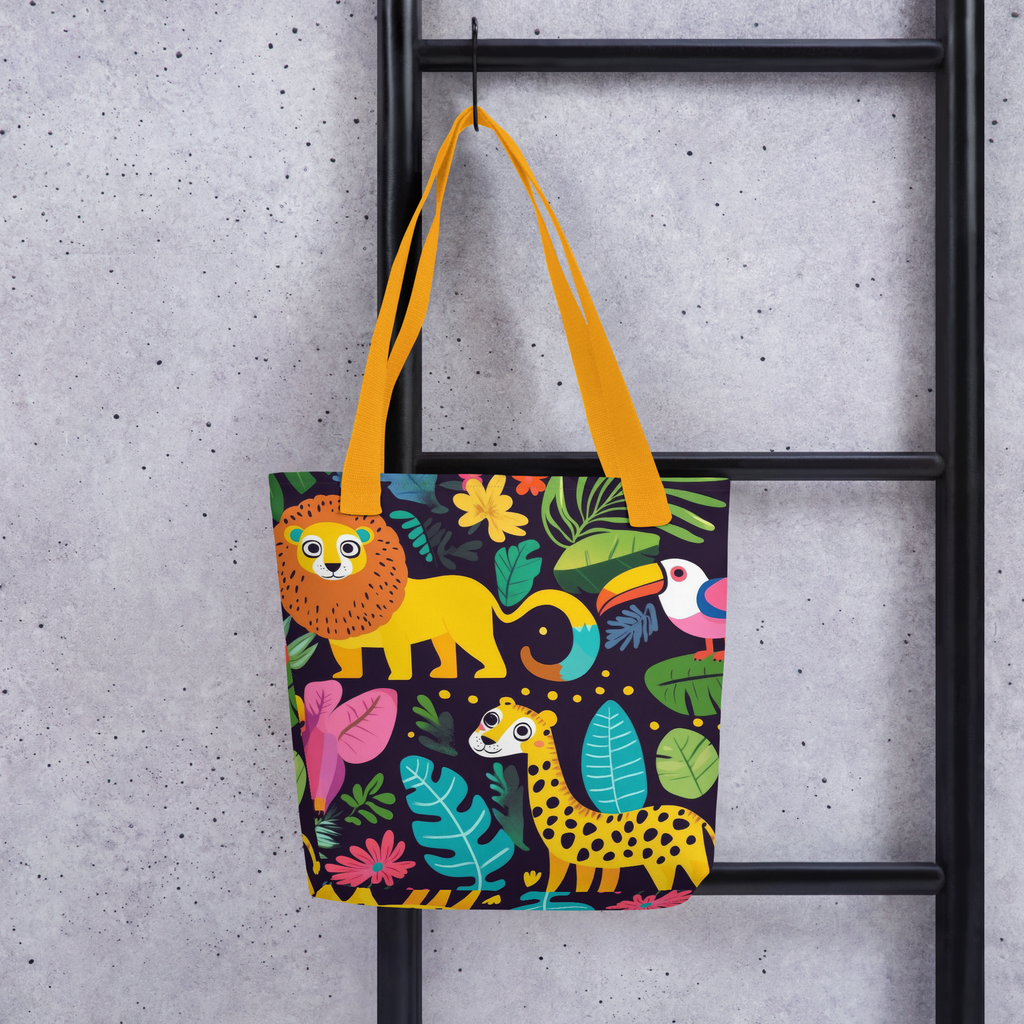 Colourful Wild Animals - Tote bag
