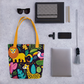 Colourful Wild Animals - Tote bag
