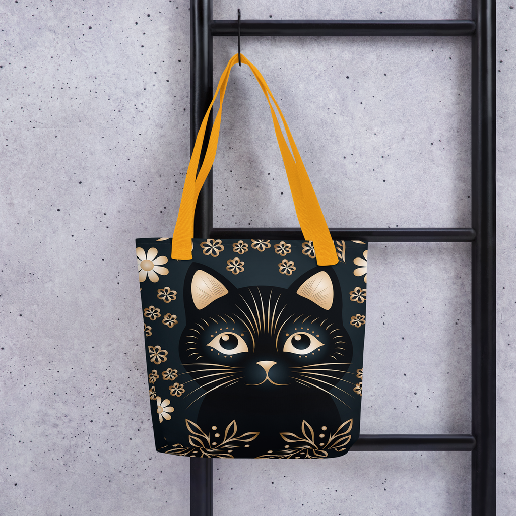 Bold Cat Print Tote bag