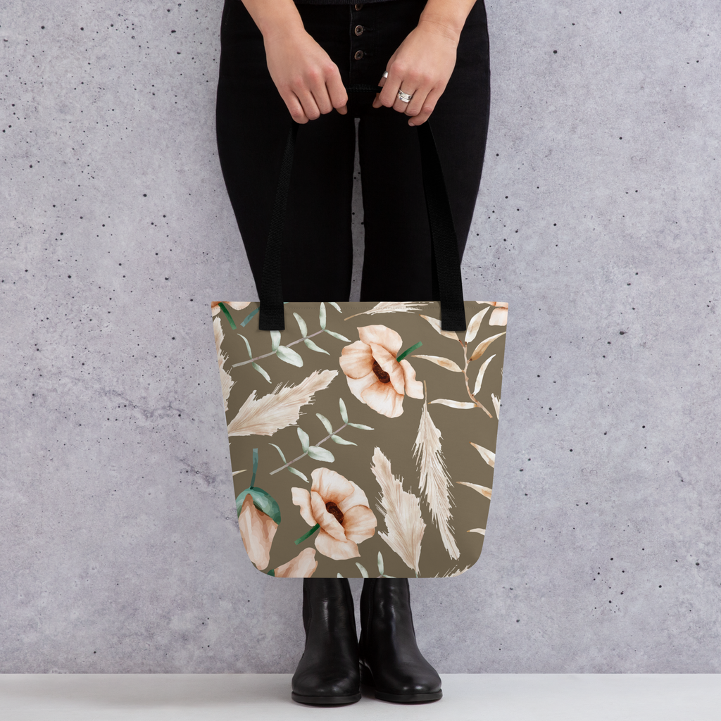 Soft Florals Bohemian Style  Tote bag