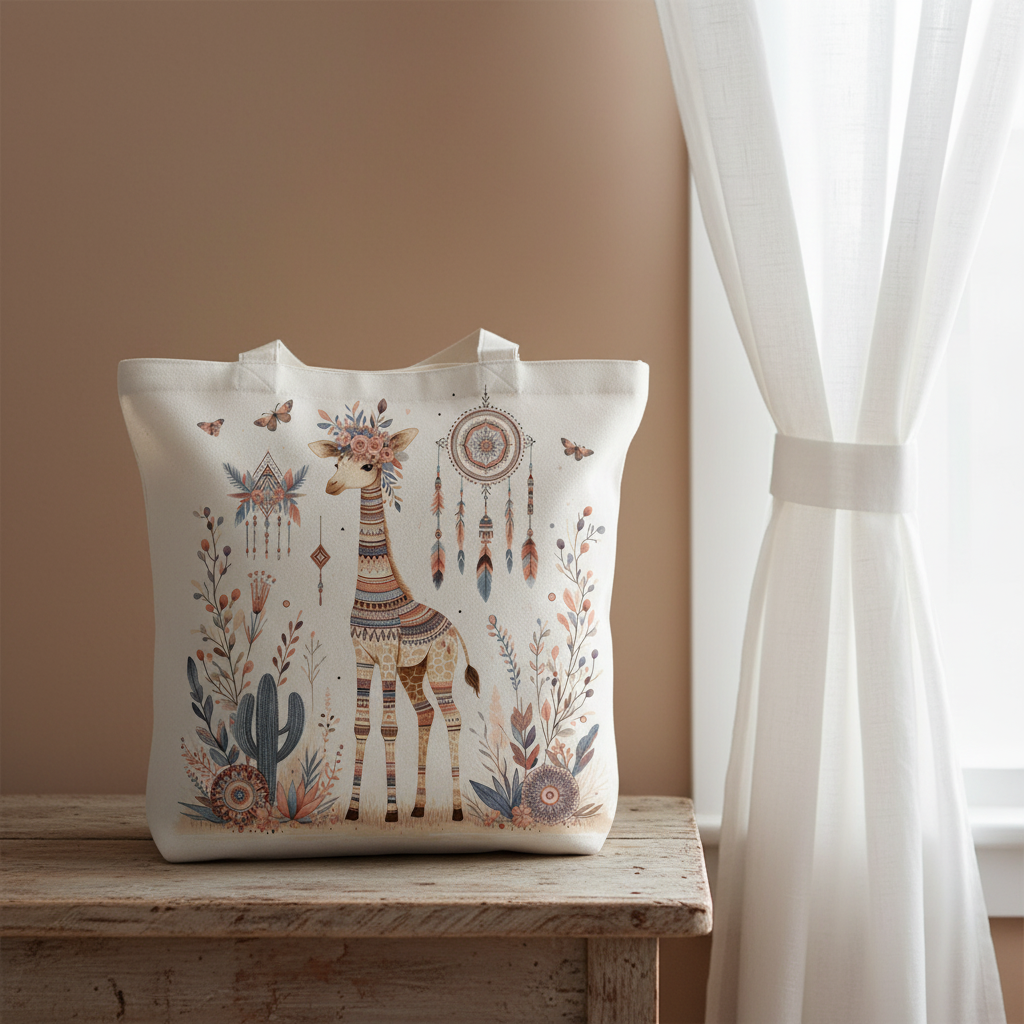 Bohemian Giraffe Tote bag